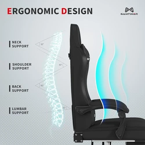 Gaming Chair with Footrest — Smart Chairs, Gamtimer
