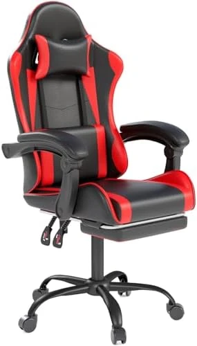 Gaming Chair with Headrest and Lumbar Support — Smart Chairs, Visit the OS MOTOR Store
