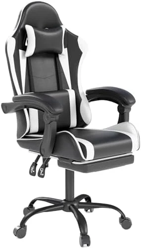 Gaming Chair with Headrest and Lumbar Support — Smart Chairs, Visit the OS MOTOR Store