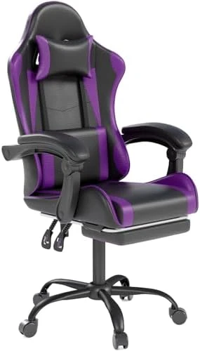 Gaming Chair with Headrest and Lumbar Support — Smart Chairs, Visit the OS MOTOR Store
