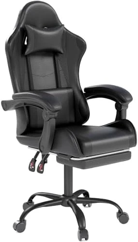 Gaming Chair with Headrest and Lumbar Support — Smart Chairs, Visit the OS MOTOR Store