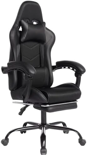 Gaming Chair with Massage and Footrest — Smart Chairs, Generic