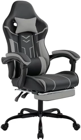 Gaming Chair with Massage and Footrest — Smart Chairs, Generic