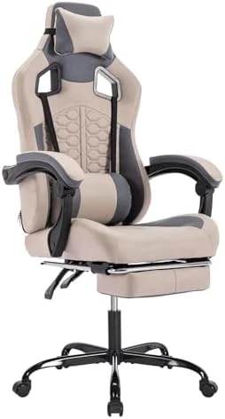 Gaming Chair with Massage and Footrest — Smart Chairs, Generic