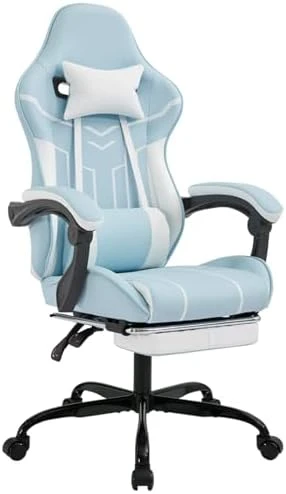 Gaming Chair with Massage and Footrest — Smart Chairs, Generic
