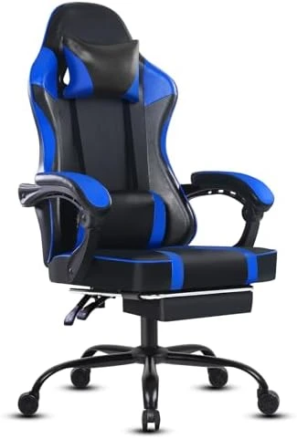 Gaming Chair with Massage and Footrest — Smart Chairs, Generic