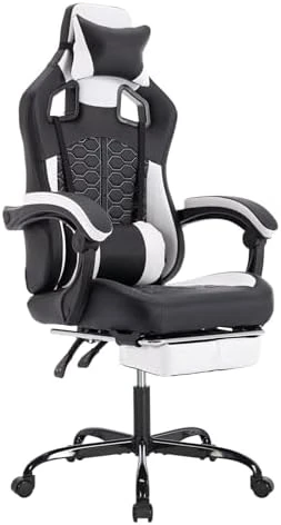 Gaming Chair with Massage and Footrest — Smart Chairs, Generic