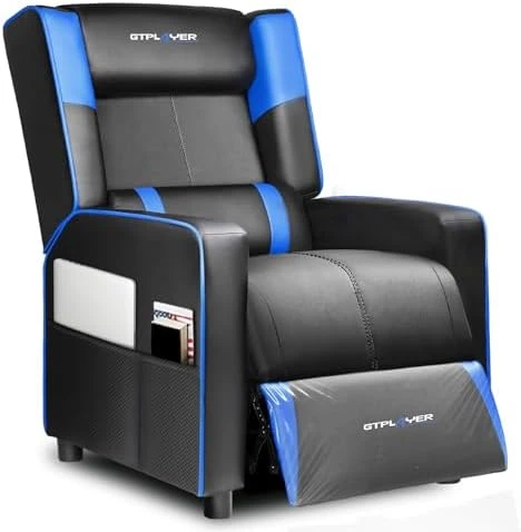 Gaming Recliner Chair for Living Room Racing Style Single PU Leather Gaming Sofa for Adults Modern Game Recliners... — Massage Chairs, GTPLAYER