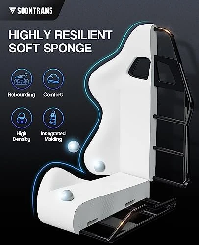 Green Gaming Chair with Footrest — Smart Chairs, Soontrans