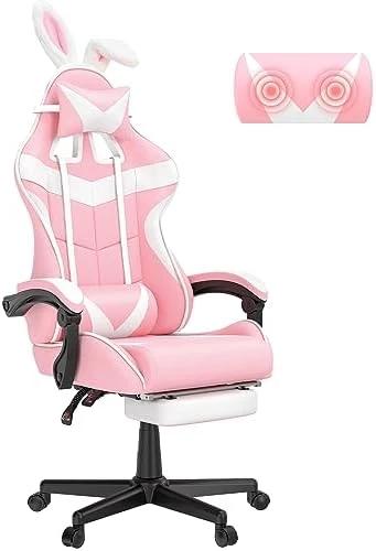 Green Gaming Chair with Footrest — Smart Chairs, Soontrans