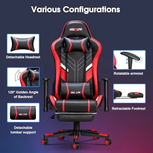 Massage Gaming Chair 7-Point — Smart Chairs, Douxlife