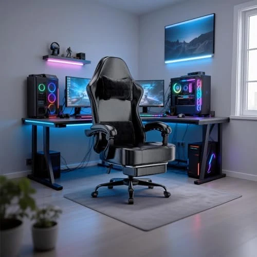 Massage Gaming Chair with Footrest — Smart Chairs, Ailatimogo