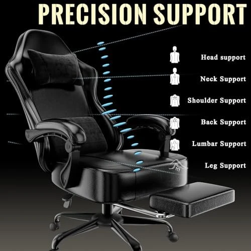 Massage Gaming Chair with Footrest — Smart Chairs, Ailatimogo