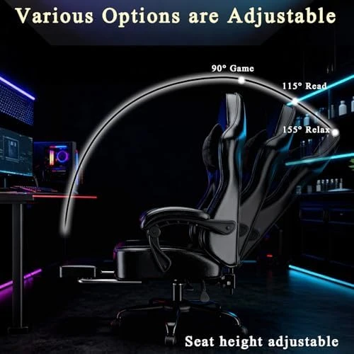 Massage Gaming Chair with Footrest — Smart Chairs, Ailatimogo