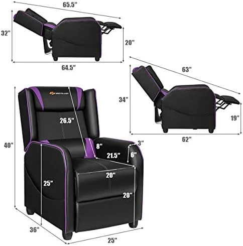 Massage Gaming Recliner Chair — Massage Chairs, Goplus