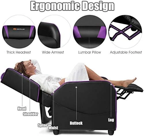 Massage Gaming Recliner Chair — Massage Chairs, Goplus