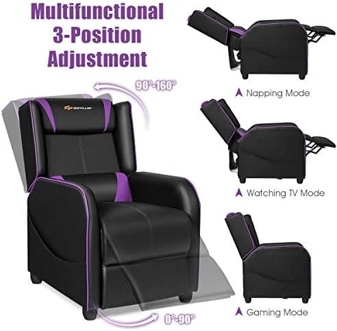 Massage Gaming Recliner Chair — Massage Chairs, Goplus