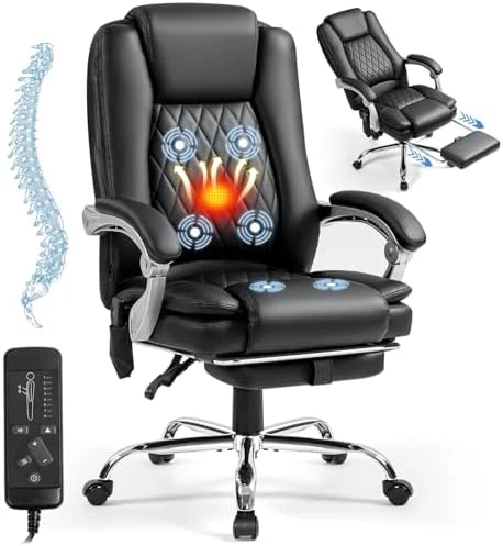 Massage Office Chair with Foot Rest — Massage Chairs, Mvpipi