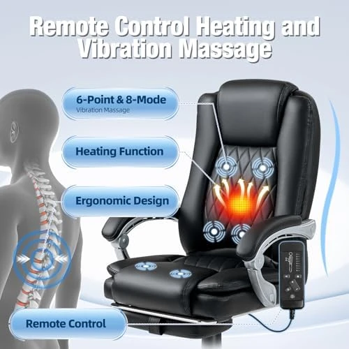 Massage Office Chair with Foot Rest — Massage Chairs, Mvpipi