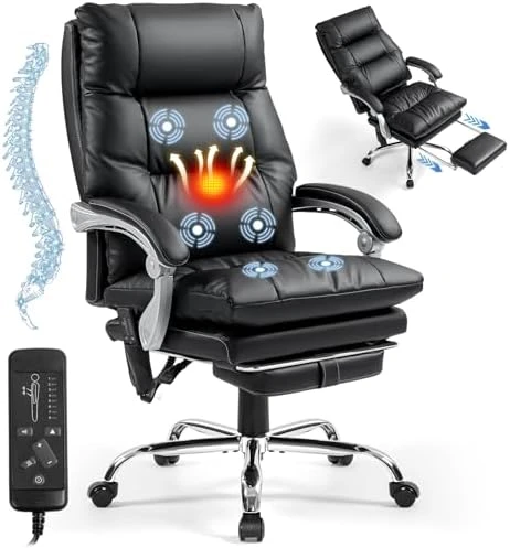 Massage Office Chair with Foot Rest — Massage Chairs, Mvpipi