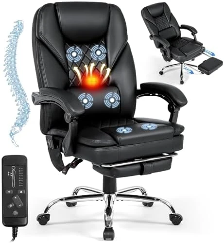 Massage Office Chair with Foot Rest — Massage Chairs, Mvpipi