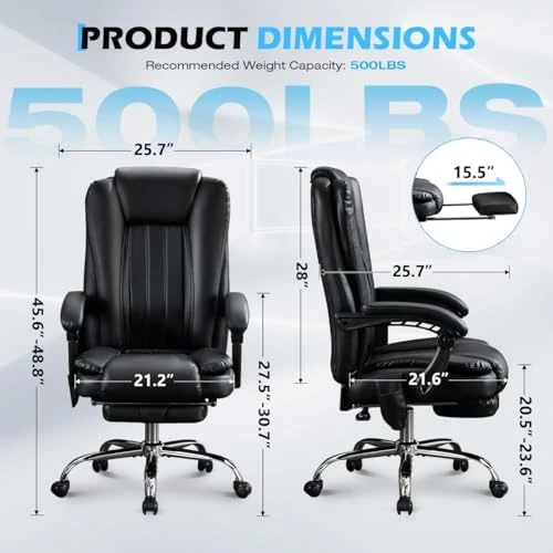 Massage Office Chair with Foot Rest — Massage Chairs, KWKSV