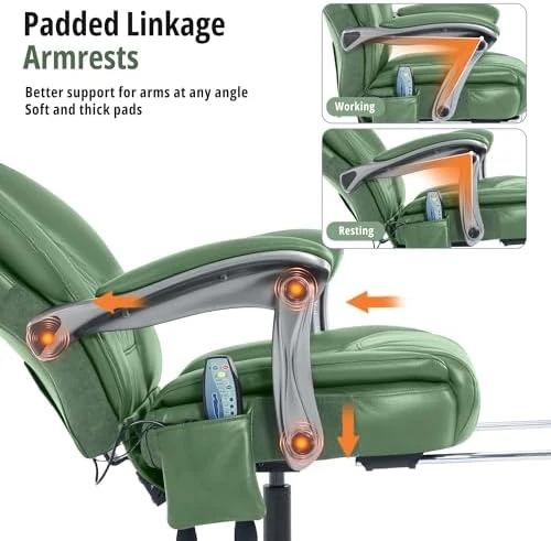 Massage Office Chair with Heat & Footrest — Massage Chairs, Xiuyu