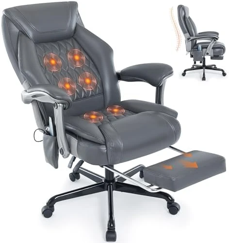 Massage Office Chair with Heat & Footrest — Massage Chairs, Xiuyu