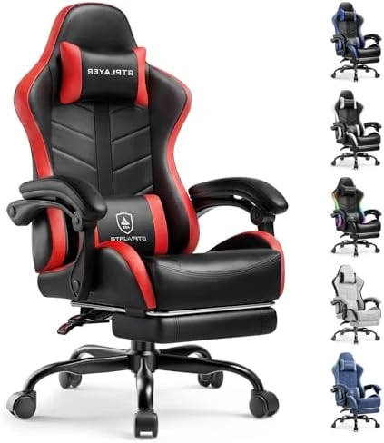 RGB Gaming Chair with Footrest — Smart Chairs, GTPLAYER
