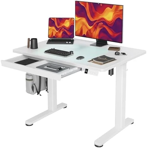 55 x 24 Inch Standing Desk with Drawers — Standing Desk, YDN