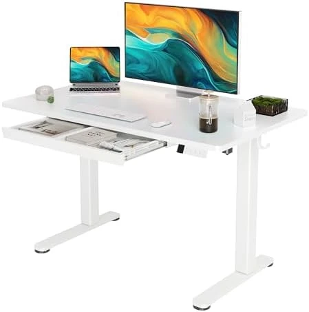 55 x 24 Inch Standing Desk with Drawers — Standing Desk, YDN