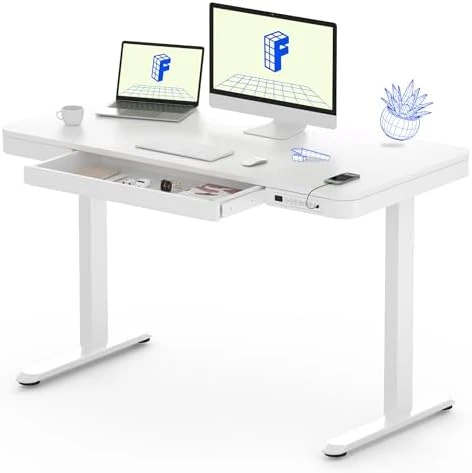 Comhar Electric Standing Desk with Drawers and USB Charging — Standing Desk, FLEXISPOT