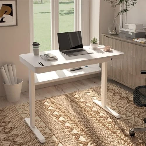 Comhar Electric Standing Desk with Drawers and USB Charging — Standing Desk, FLEXISPOT