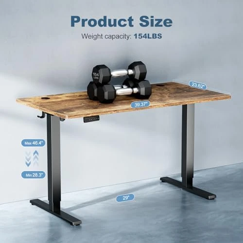 Electric Height Adjustable Standing Desk — Standing Desk, DUMOS