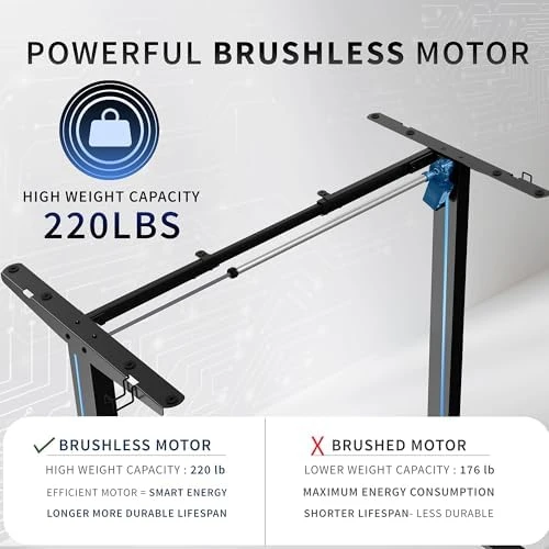 Electric Stand Up Desk Frame Workstation, Frame Only — Standing Desk, VIVO