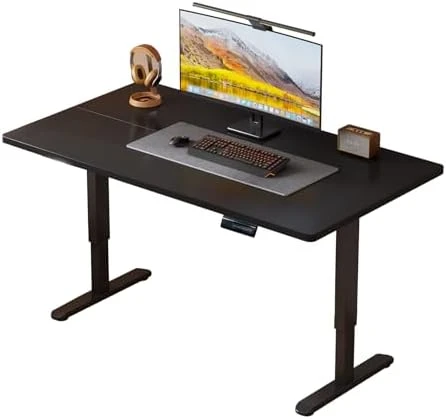 Electric Standing Desk, Malacca Solid Wood — Standing Desk, Plyosdey