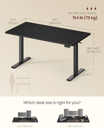 Electric Standing Desk — Standing Desk, VASAGLE