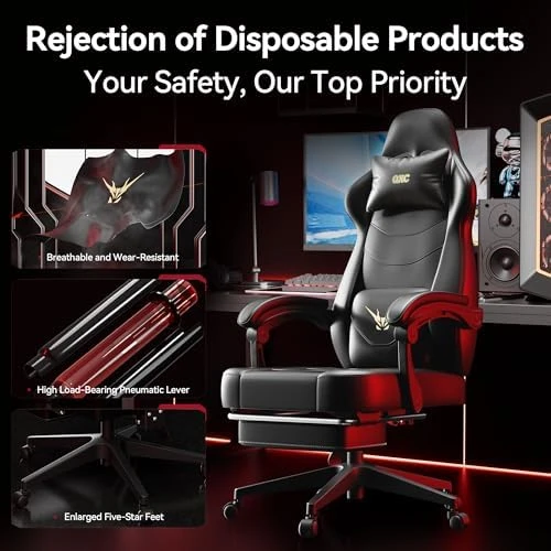 Ergonomic Gaming Chair with Massage and Heat — Smart Chairs, QXC