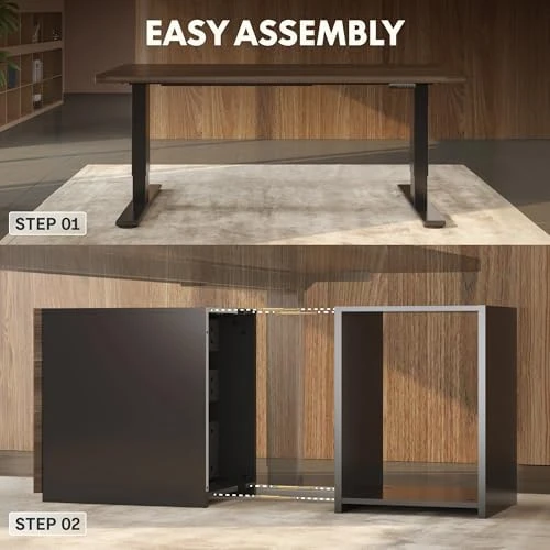 Executive Standing Desk with Drawers & CPU Holder — Standing Desk, FLEXISPOT