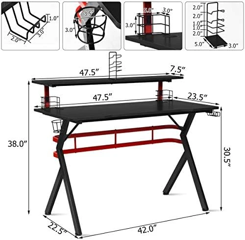 Gaming Desk and Chair Set — Smart Chairs, Tangkula