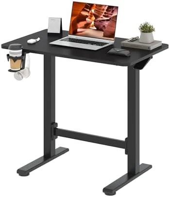 Large Height Adjustable Standing Desk with Cable Management — Standing Desk, FitStand