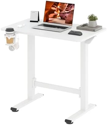 Large Height Adjustable Standing Desk with Cable Management — Standing Desk, FitStand