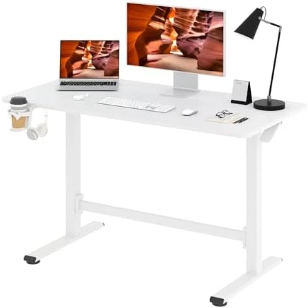 Large Height Adjustable Standing Desk with Cable Management — Standing Desk, FitStand