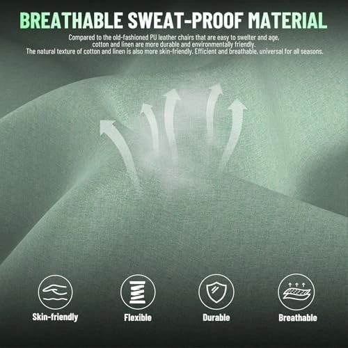 Linen Fabric Ergonomic Gaming Chair with Pocket Spring Cushion — Smart Chairs, Soontrans