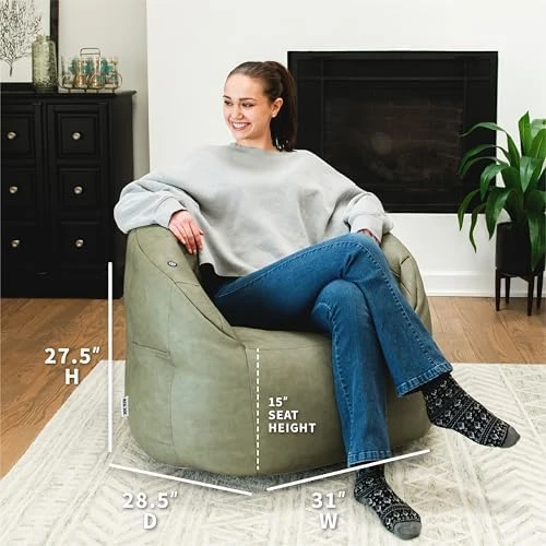 Milano w/ Vibe Vibrating Massage Bean Bag Chair — Massage Chairs, Big Joe