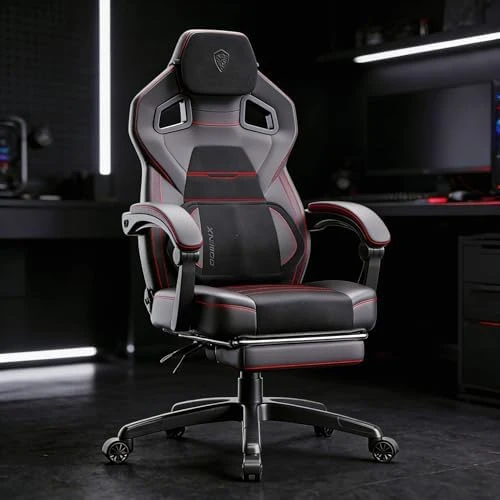 PU Leather Gaming Chair with Footrest — Smart Chairs, Dowinx