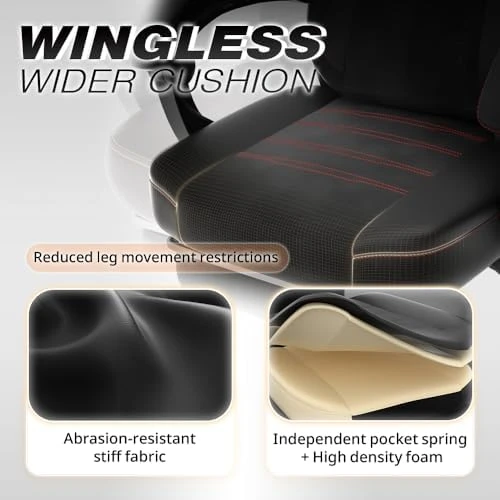 PU Leather Gaming Chair with Footrest — Smart Chairs, Dowinx