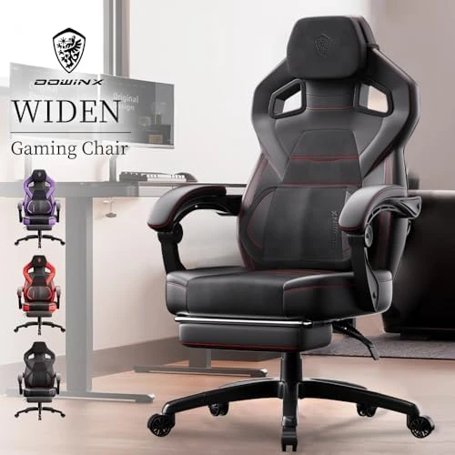 PU Leather Gaming Chair with Footrest — Smart Chairs, Dowinx
