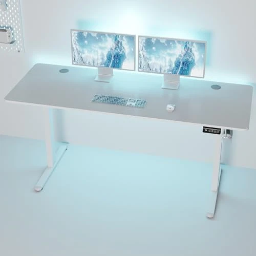Standing Desk, 71x31 Inch Height Adjustable Electric Sit Stand Desk, Ergonomic Rising Computer Table, Modern Lift Gaming... — Standing Desk, Shintenchi