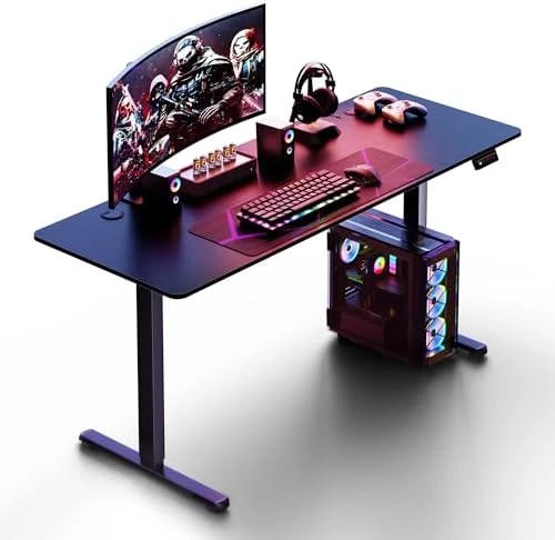 Standing Desk, 71x31 Inch Height Adjustable Electric Sit Stand Desk, Ergonomic Rising Computer Table, Modern Lift Gaming... — Standing Desk, Shintenchi
